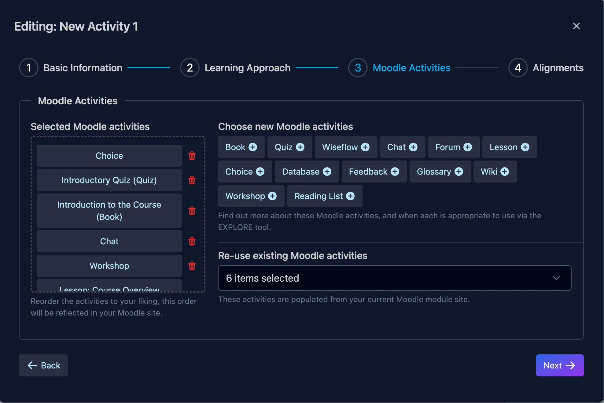 Screenshot of the compact multiple selection interface in it's current form